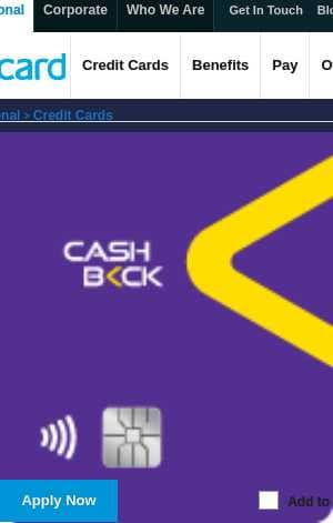 SBI Cashback Credit Card
