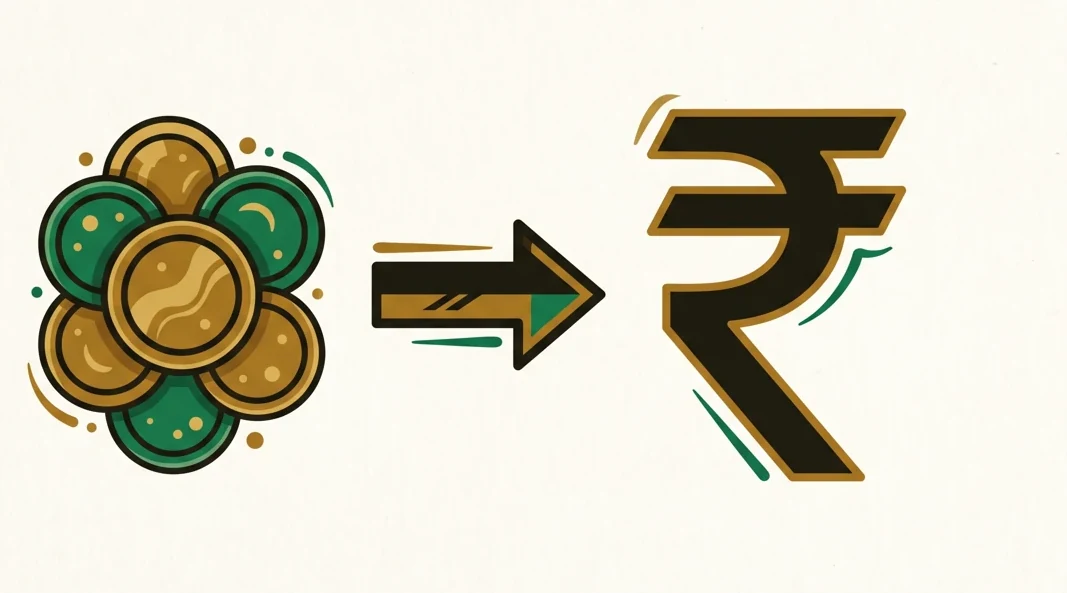 Reward points converting into rupee value