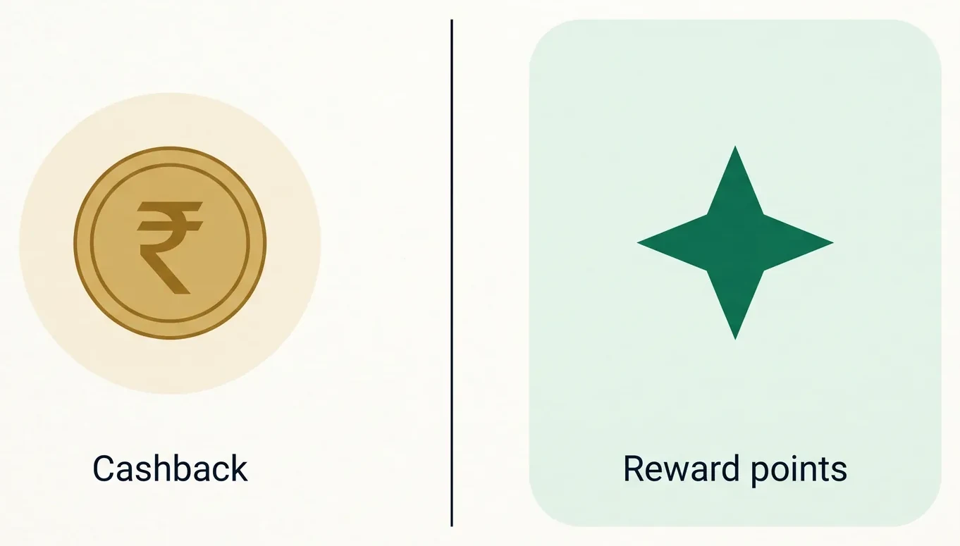 Cashback versus reward points at a glance